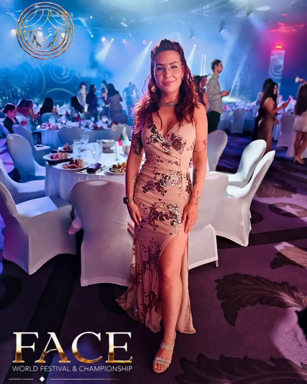 Gelner-Sziráki Dorina a FACE Festival Championship világbajnokság gálaestjén, Antalya 2026